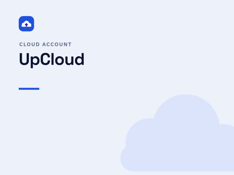 Buy Upcloud Account
